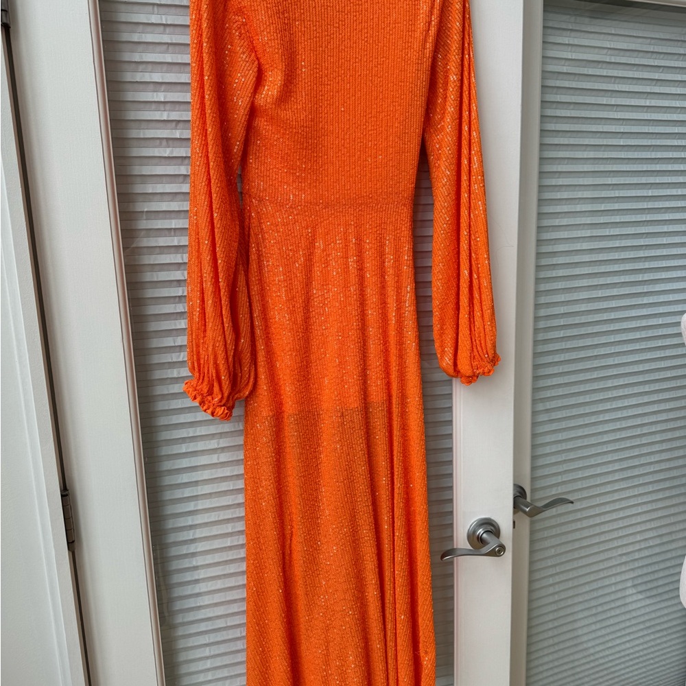 Rotate orange sequin dress - Picture 7 of 15